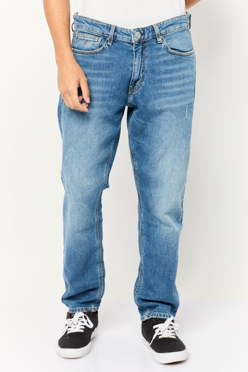 ESPRIT جينز ضيق للرجال بتصميم مغسول وقابل للتمدد، أزرق - Image 1