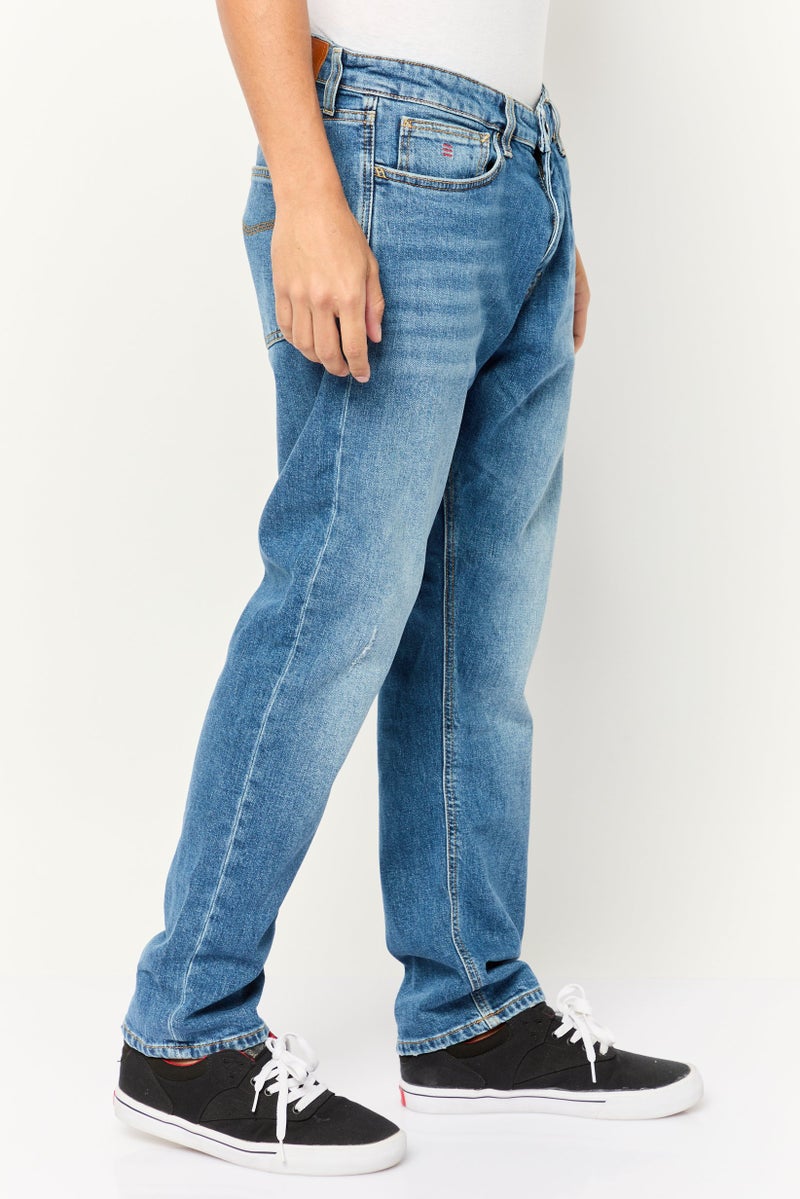 ESPRIT جينز ضيق للرجال بتصميم مغسول وقابل للتمدد، أزرق - Image 4