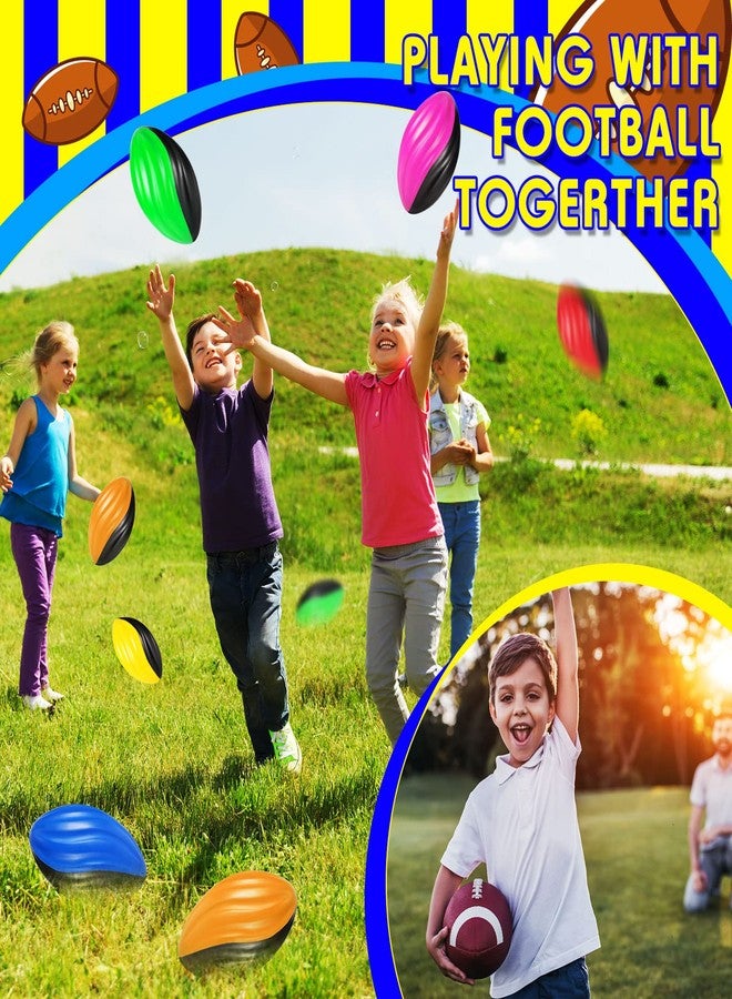 Jerify 30 Pack Mini Footballs Bulk 5 Inch Spiral Foam Football Small Soft Sports Toy for Indoor Outdoor Kids Foot Ball Play Game Foot Ball Party Supplies - Image 2