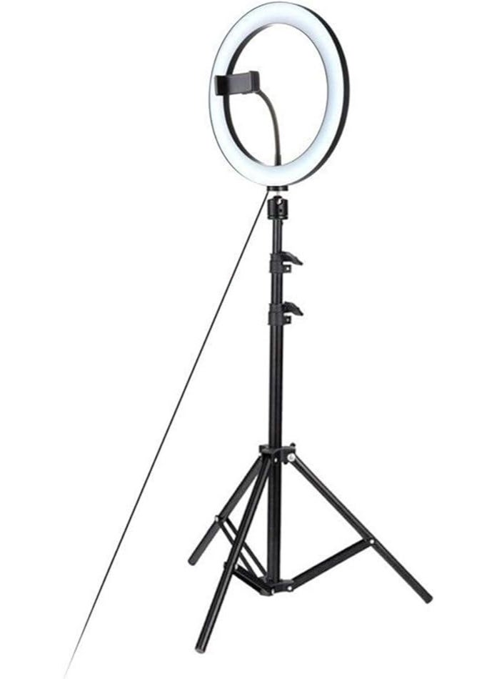 Selfie Ring Light with Tripod Stand & Phone Holder - Professional Circle Lighting for Live Stream, Makeup, and Video Photography - Image 5