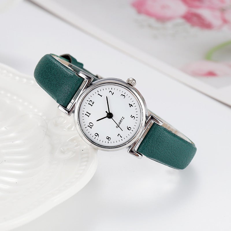 Vintage Watch Womens Temperament Fashion Elegant Blast Barrel Quartz Womens Watch Temperament Literary Trend Simple Green [upgraded model-five years warranty]