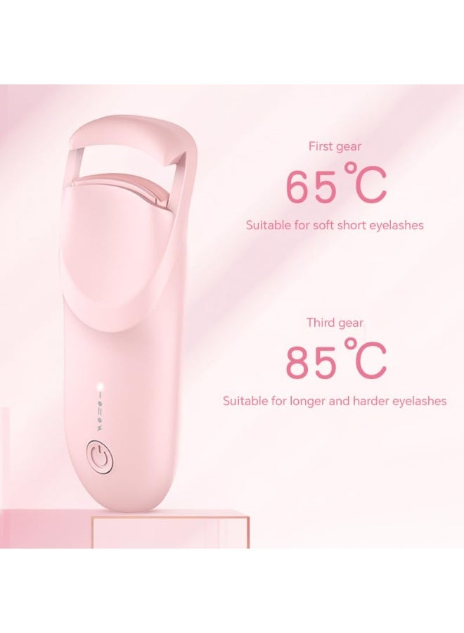 MUMO Heated Eyelash Curler - 6S Fast Safe Heating 24hrs Long Lasting Lash Lift to Style Natural EyelashesElectric Eyelash Curler with Heat Sensitive Silicone Pad, Type-C Rechargeable Mini Lash Curler - Image 3