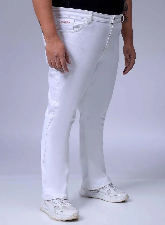 HARDSODA  Men Plus Size Bootcut Solid Mid-Rise Stretchable Jeans for Men | Best Price UAE