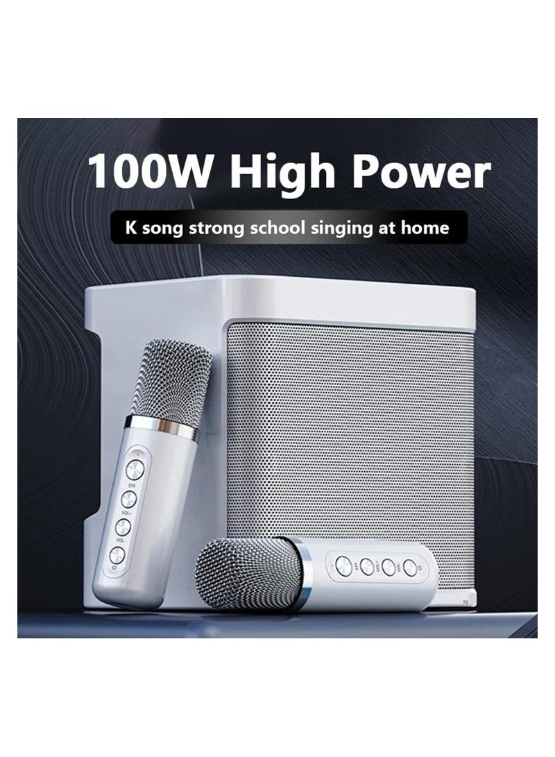 ELTRAZONE 1 Set Bluetooth Speaker with Microphone 5.0 USB Charging Wireless Speakers with Bluetooth Surround Sound Portable Speaker for Smart TV Microphone with Speaker for Singing Red  - Image 4