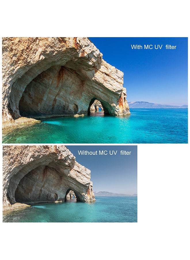 K&F Concept 72mm Ultra Slim Multi Coated MC UV HD Lens Filter Compatible with Canon Nikon Sony DSLR Camera Lens  - Image 2