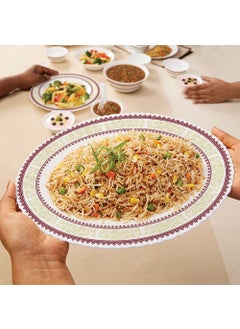 LARAH BY BOROSIL Larah by Borosil Elega Fluted Series Opalware Dinner Set | 33 Pieces for Family of 6 | Microwave & Dishwasher Safe | Bone-Ash Free | Crockery Set for Dining & Gifting | Plates & Bowls | White  - Image 5