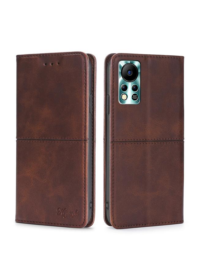 Zaboon Case For Infinix Hot 11s NFC Cow Texture Magnetic Horizontal Flip Leather Phone Case - Image 1