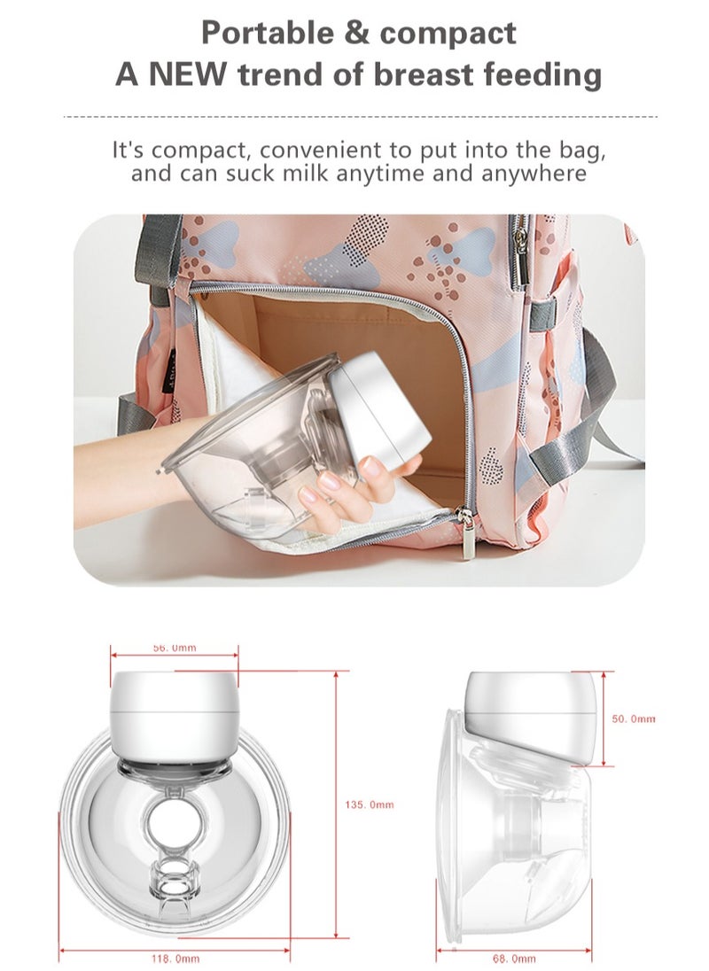 Portable electric breast pump with 3 levels and 9 gears, with LED display screen for more convenient operation