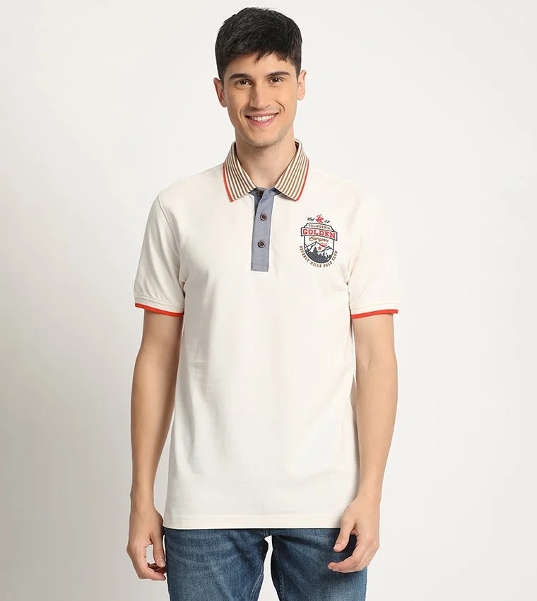 Logo Embroidered Polo T-Shirt