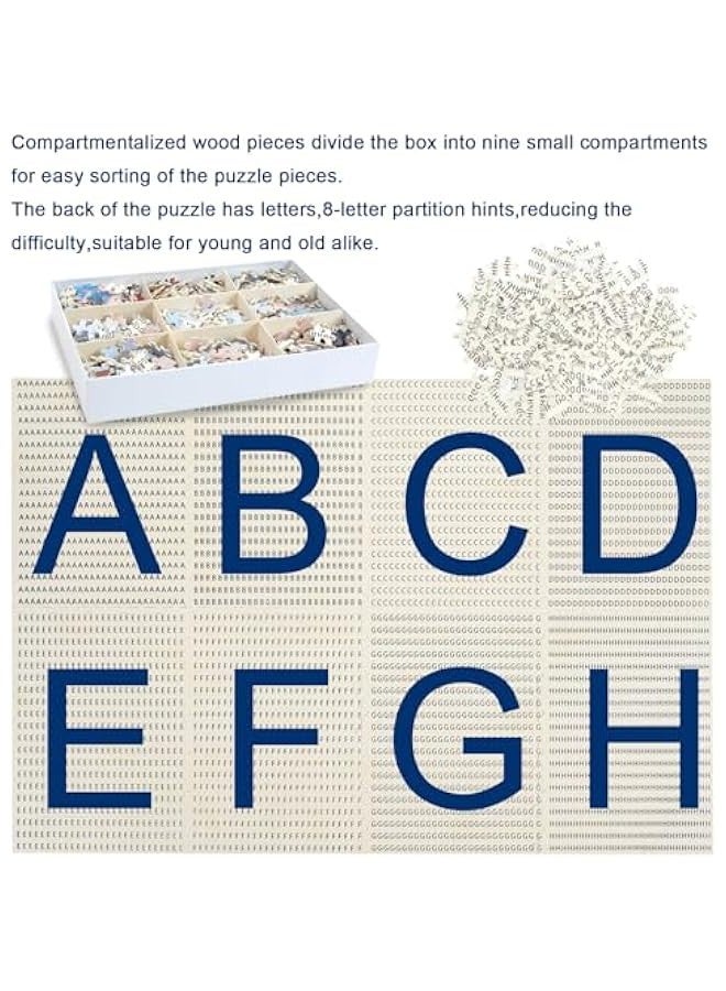 Wooden Jigsaw Puzzle, Countryside New Year Vibes, A Holiday Decoration for All Ages,1000 Pieces (Village) - Image 4