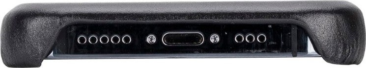 PLM Apple iPhone 14 Pro Compatible Leather Card Holder Back Cover Rock Rst1 Black  - Image 4