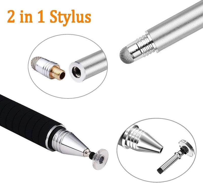 Mixoo Stylus Pen for Touchscreen, 2-in-1 Disc and Fiber Tip Sensitivity and Precision, Stylus for iPad, iPhone Tablet Phone Chromebook All Touch Screens Devices - Image 3