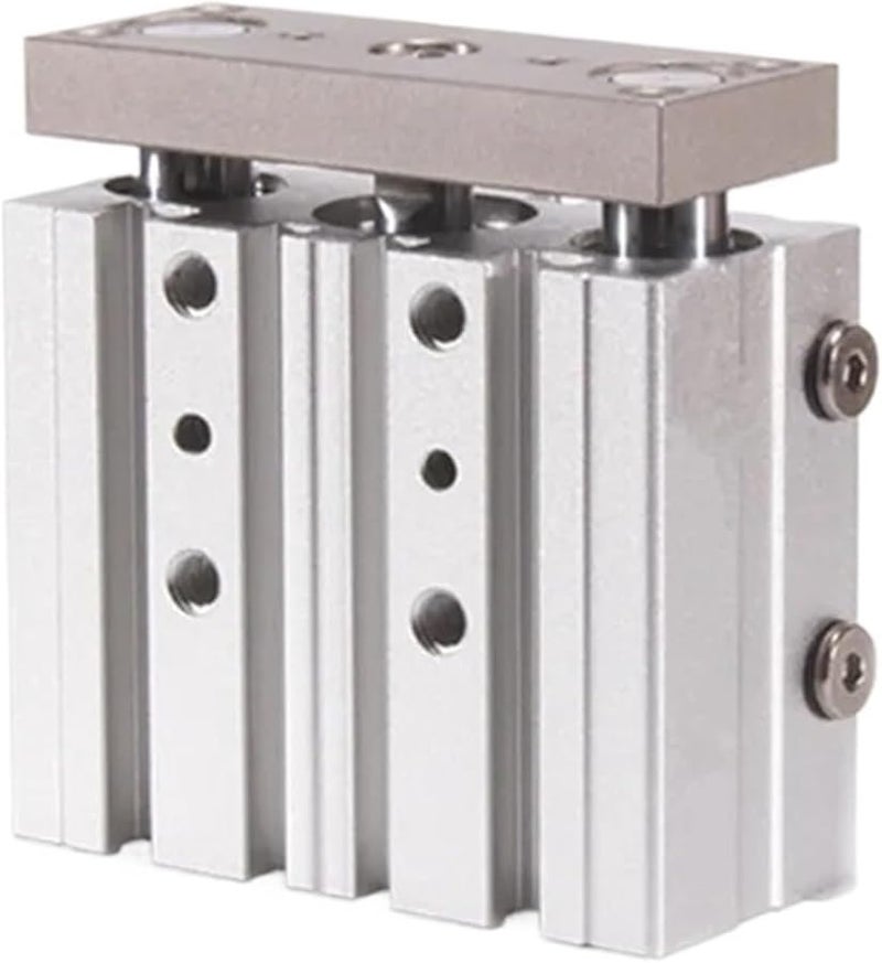 TCM12X80S 12mm Bore Tri Rod Pneumatic Cylinder Double Acting with Bronze Bearing - Image 2