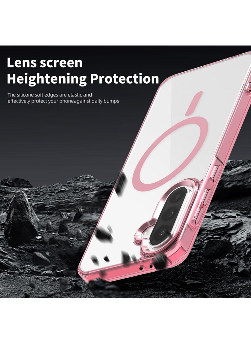 X-level for Samsung Galaxy A56/A35 5G Case [Compatible with Magsafe Wireless Charging] Yellowing Resistant Magnetic Back Cover Clear Samsung Galaxy A56/A35 Rugged Best Phone Case Pink  - Image 4