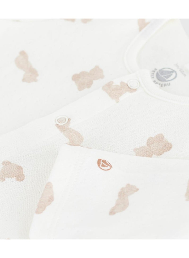 Petit Bateau Babies' printed tube knit pyjama suit - Image 3