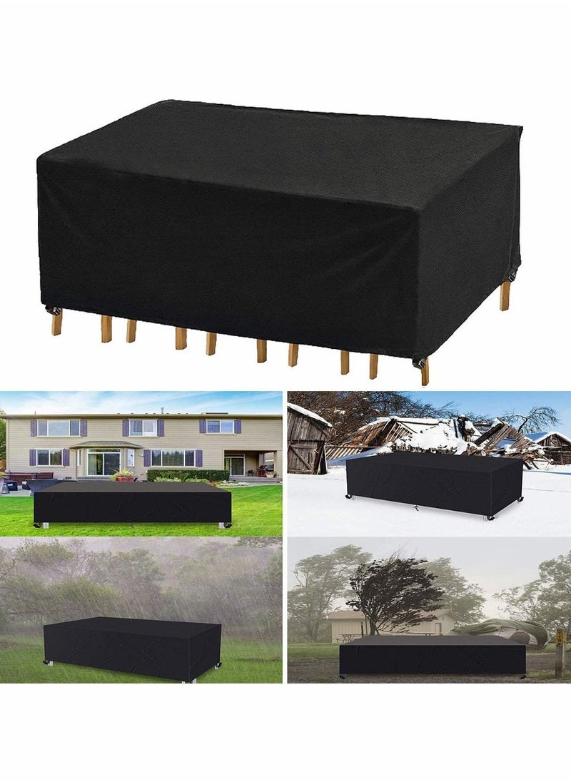 HomarKet Large Outdoor Sectional Furniture Set Cover, Patio Cover,Table Chair Sofa Covers, Waterproof Dust Proof Anti UV/Wind, Protective Cover for Garden,Home (213 * 132 * 74cm)  - Image 1