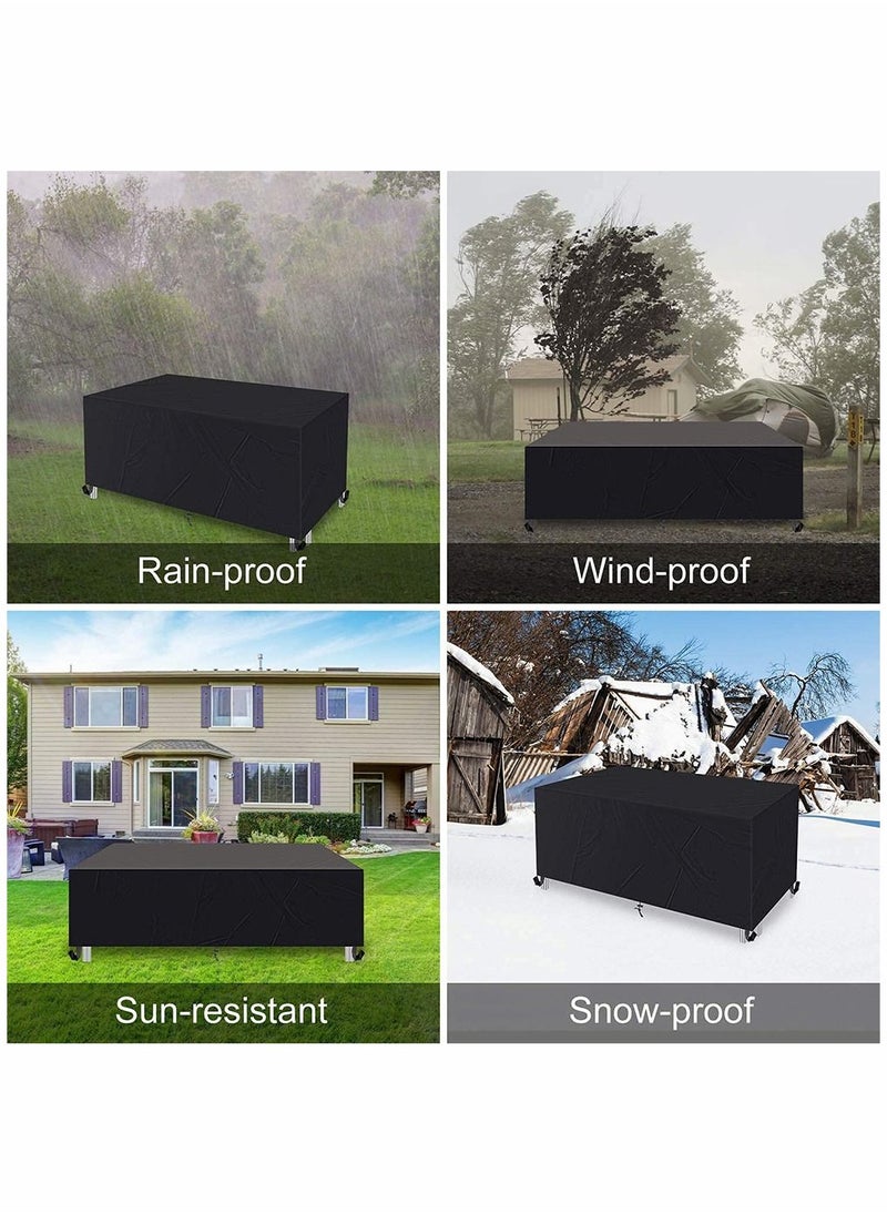 HomarKet Large Outdoor Sectional Furniture Set Cover, Patio Cover,Table Chair Sofa Covers, Waterproof Dust Proof Anti UV/Wind, Protective Cover for Garden,Home (213 * 132 * 74cm)  - Image 5