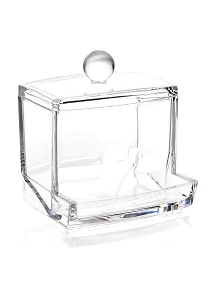 PROMASS - Acrylic Cotton Organizer Box Cosmetic Stick Bathroom Storage Box - Image 1
