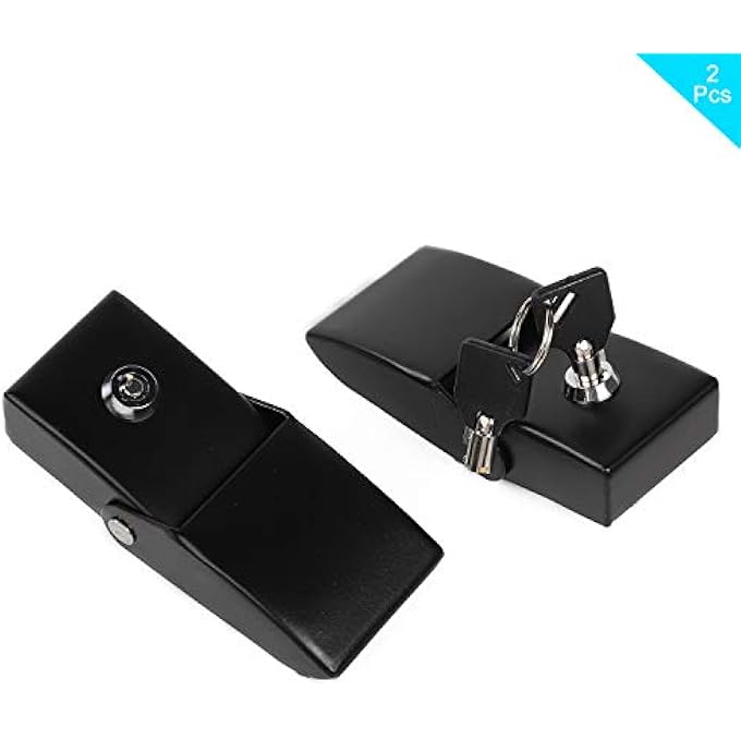 ريحني أقفال غطاء محرك فولاذي لجيب رانجلر 20072021 JK JKU JL JLU روبيكون ساهارا X أوف رود سبورت إكسسوارات خارجية سوداء زوج واحد - Image 3