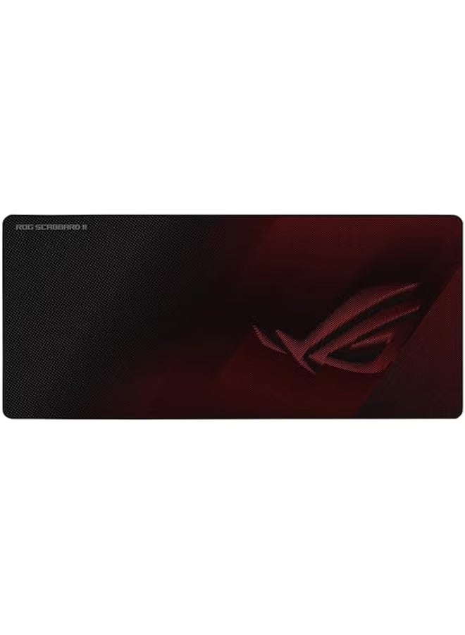 PROMASS ROG Scabbard II Extended Gaming Mouse Pad | Nano Technology Smooth Glide Tracking | Protective Coating for Water, Oil, Dust-Repelling Surface | Anti-Fray Flat-Stitched Edges | Non-Slip Rubber Bas  - Image 1