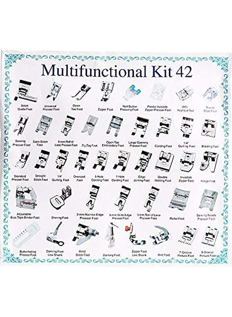 erorex Home Sewing Machine Foot Presser Feet Kit 42 pcs - Image 3