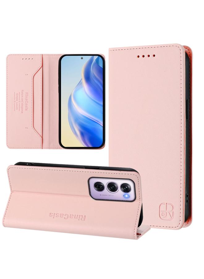 اس-توب جراب لهاتف OPPO Reno12 Pro 5G Global RC01 جراب هاتف جلدي مزدوج الطي مزود بخاصية الشفط المغناطيسي بتقنية RFID - Image 1