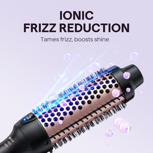Wavytalk Updated Version Thermal Brush for Blowout Look, Blowout Express 1.5 Inch Ionic Thermal Round Brush Makes Hair Smoother Get Natural Curls, Dual Voltage, Easy to Use - Image 5