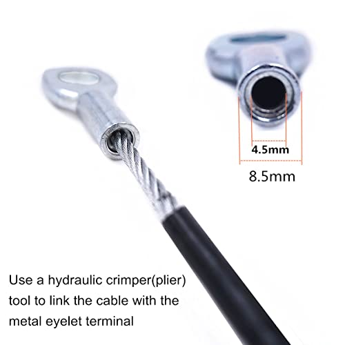 J Bryant Gym Machine Accessories for 6mm Wire Rope Cable Ball Stopper Interface Port Components Fitness Equipment Wire Rope Port Joint Replacement Parts for Home Gym Machine Use - Image 2