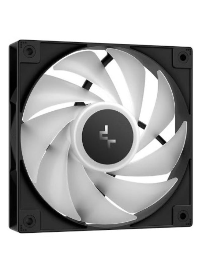 DEEPCOOL مبرد هواء CPU AG400 BK ARGB V2، مروحة ARGB PWM بحجم 120 مم، 4 أنابيب حرارية، مبرد عمودي أسود مع غطاء علوي مضيء، متوافق مع Intel و AMD، ارتفاع 154 مم، تبريد هادئ عالي الأداء، أسود | R-AG400-BKAMMN-GJD - Image 5