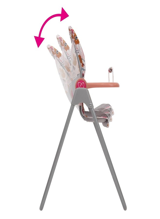 509 Crew: Melange Flora - Foodie Doll Highchair - 5pc Feeding Accessories, Fits Dolls Up to 24", Tilting Seat, Foldable, Food Tray, Kids Toy, Ages 3+ - Image 3