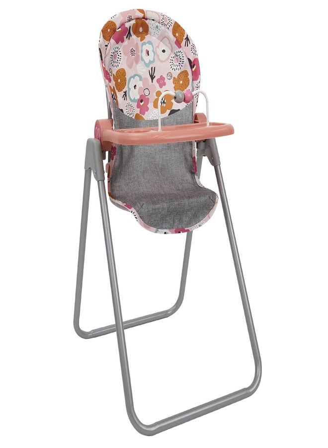 509 Crew: Melange Flora - Foodie Doll Highchair - 5pc Feeding Accessories, Fits Dolls Up to 24", Tilting Seat, Foldable, Food Tray, Kids Toy, Ages 3+ - Image 1