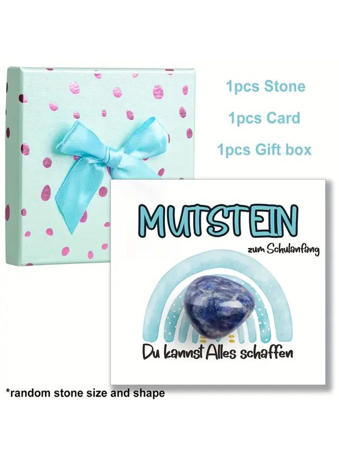 Blue Lucky Stones Gift Set With Card For School Party First Day Back To School - Image 5