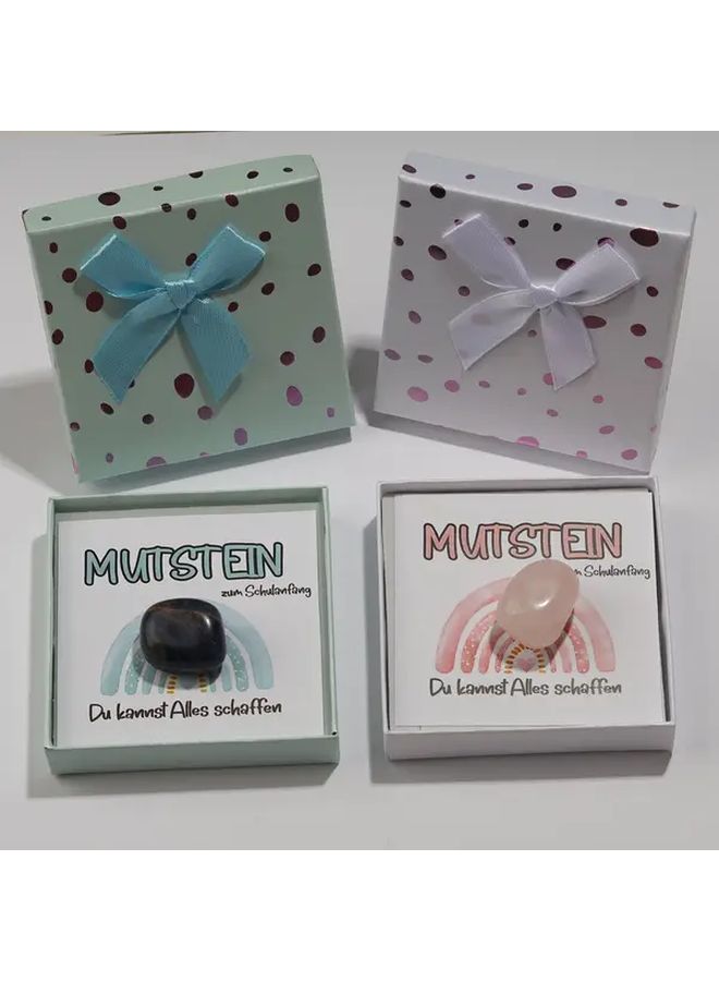 Blue Lucky Stones Gift Set With Card For School Party First Day Back To School - Image 4