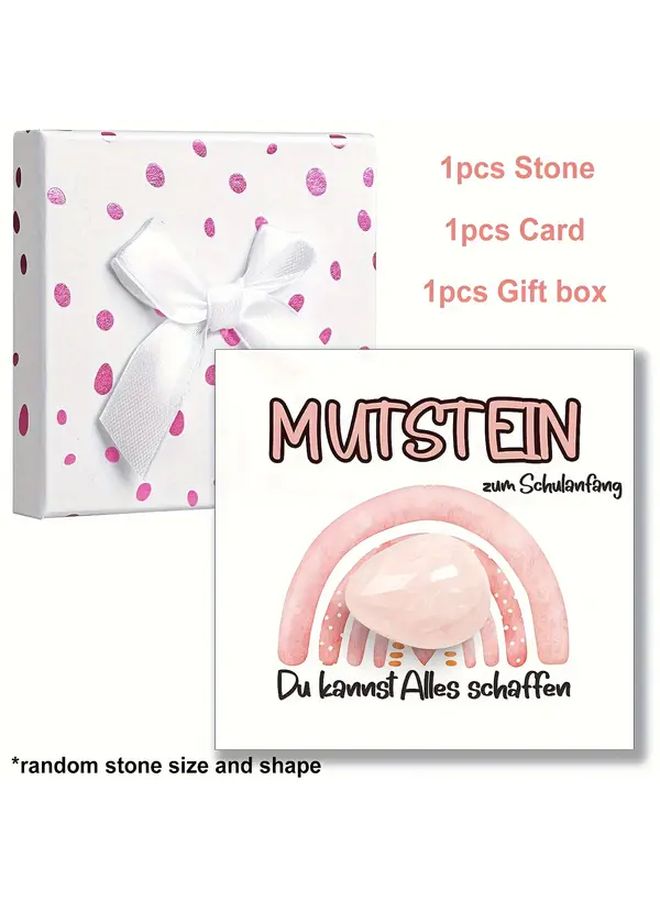Blue Lucky Stones Gift Set With Card For School Party First Day Back To School - Image 3