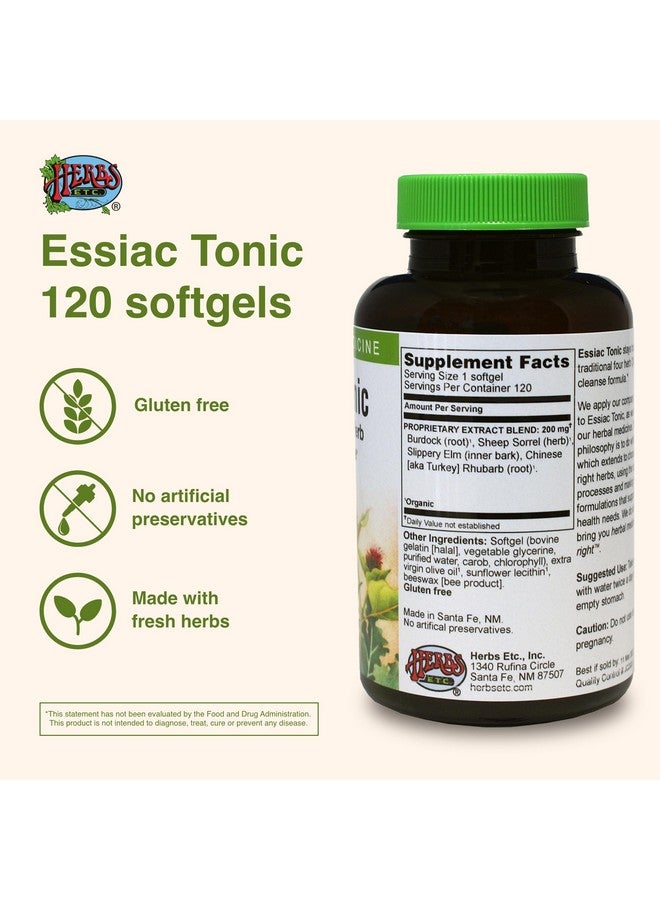 Herbs Etc. Essiac Tonic Softgels 120ct - Image 2