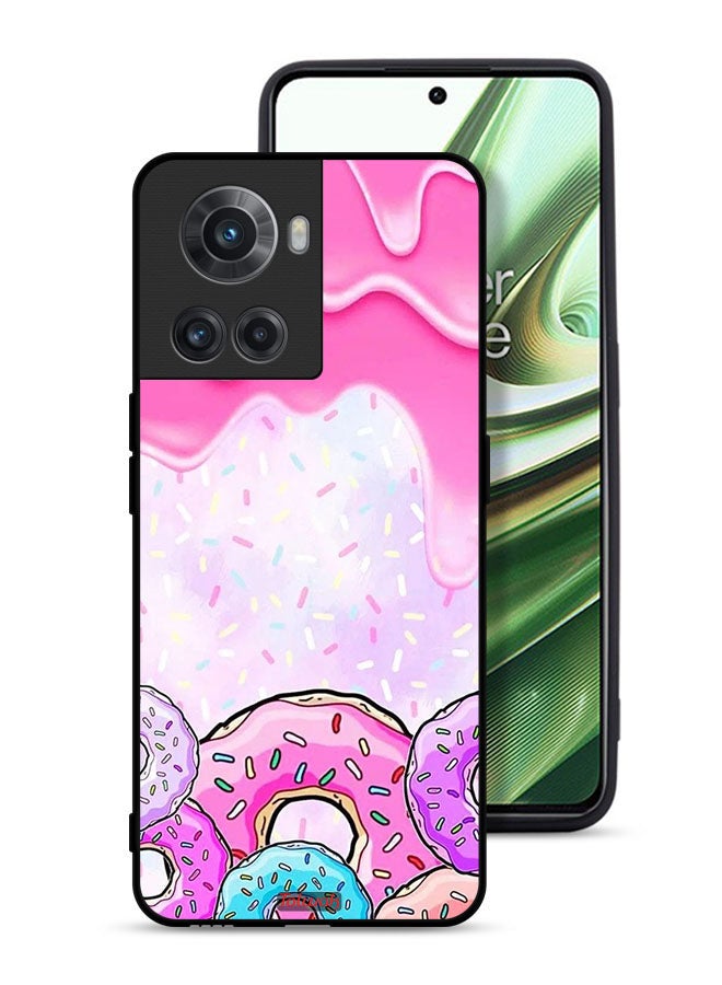 Tolwak OnePlus 10R 5G Protective Case Cover Donut Colors - Image 1