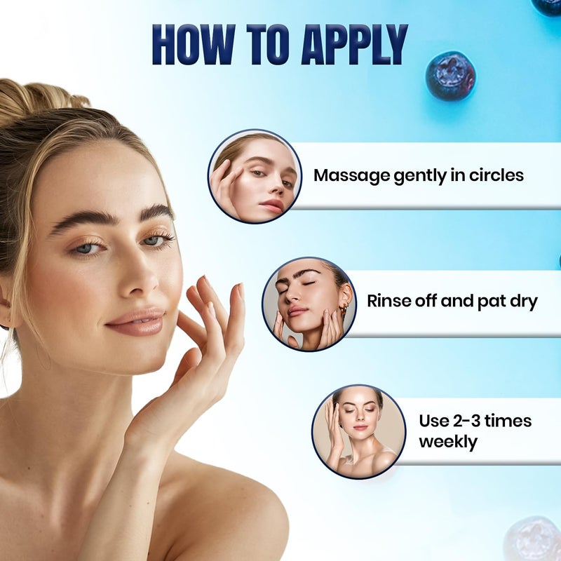 CORNELLS WELLNESS CORNELLS Super Foods Acai & Blueberry Body Scrub for Younger-Looking Skin For Men & Women | Antioxidant-Rich, Smooth Texture Cruelty-Free for Skin Paraben & Sulfate Free - 475ml - Image 5