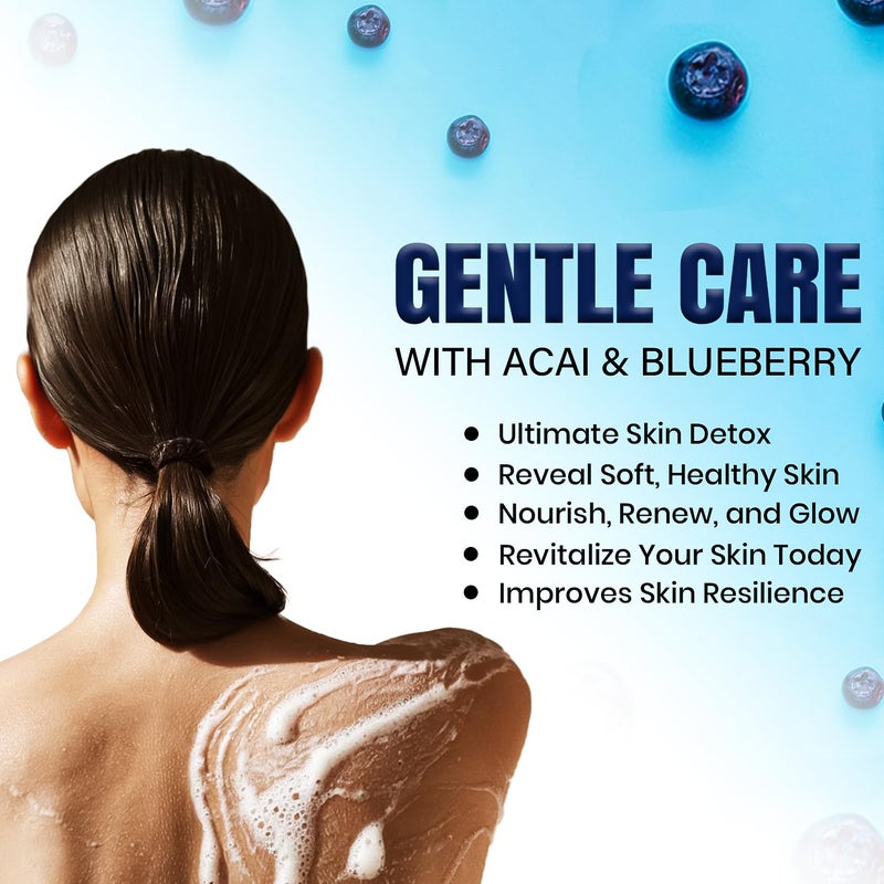 CORNELLS WELLNESS CORNELLS Super Foods Acai & Blueberry Body Scrub for Younger-Looking Skin For Men & Women | Antioxidant-Rich, Smooth Texture Cruelty-Free for Skin Paraben & Sulfate Free - 475ml - Image 4