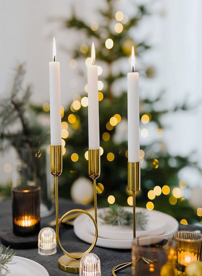 10 Pcs White Unscented Taper Candles, Long Straight Rod Candles, Smokeless Dripless Decorative Candles for Wedding, Dinner, Home Decor & Emergency Lighting - Image 3
