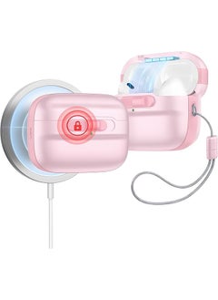 Pulse Magnetic Lock Case Halolock Compatible With Airpods Pro Pink