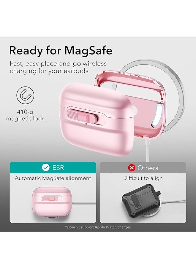 اي اس ار حافظة قفل مغناطيسي نبضي Halolock متوافقة مع Airpods Pro باللون الوردي  - Image 4