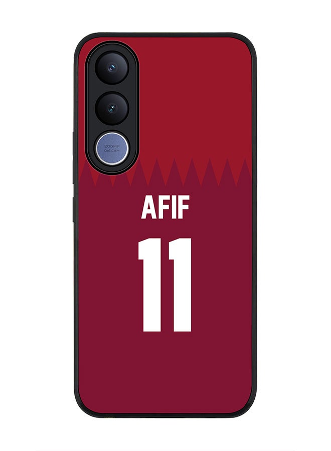 Stylizedd For vivo V70 FE Case,Slim fit Camera Protection, Shockproof Thin Phone cover  - Football - Qatar,  Afif - Image 1