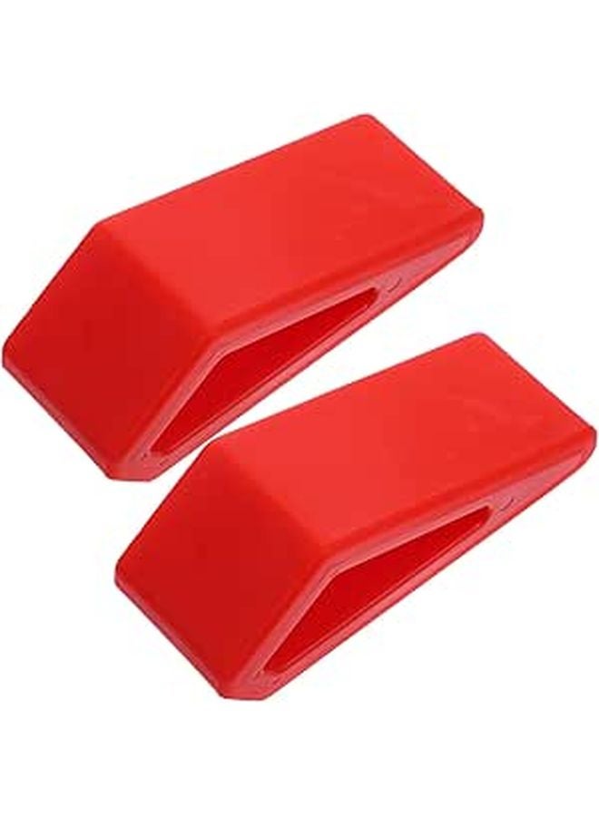Adjustable Red Laptop Riser Stand 2 Pcs with Cooling Support Heightening Platform for Home Office - Image 1