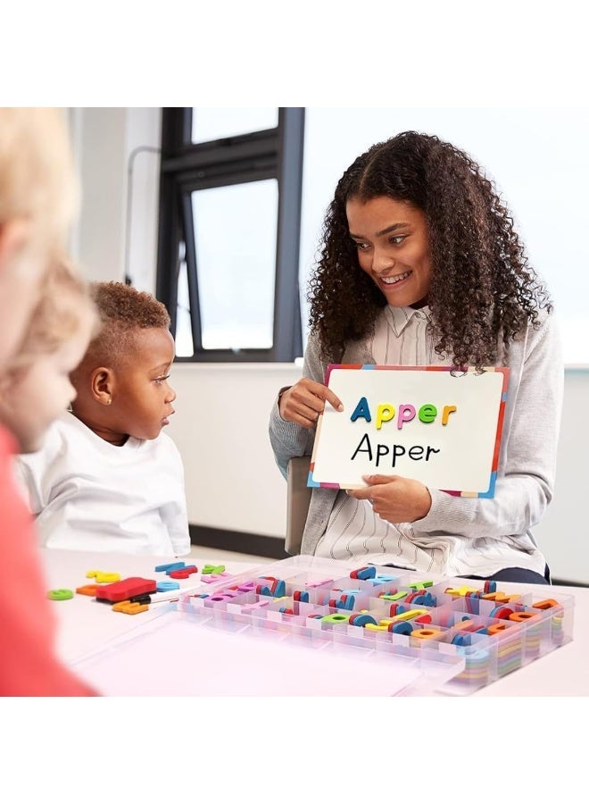 ST ZONE Magnetic Letters and Numbers Set, 253 PCS Alphabet Magnets with Storage Box, Multicolor Foam Educational Toys for Kids Learning, Spelling & Counting, Preschool Classroom Supplies - Image 2