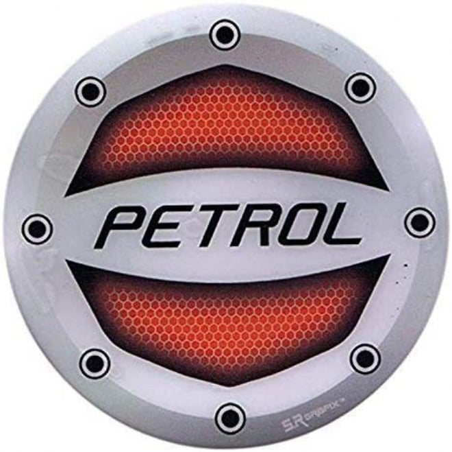 Ramanta Rubber Petrol Car Sticker, 10 X 10 cm, Red Quick assemble - Image 1