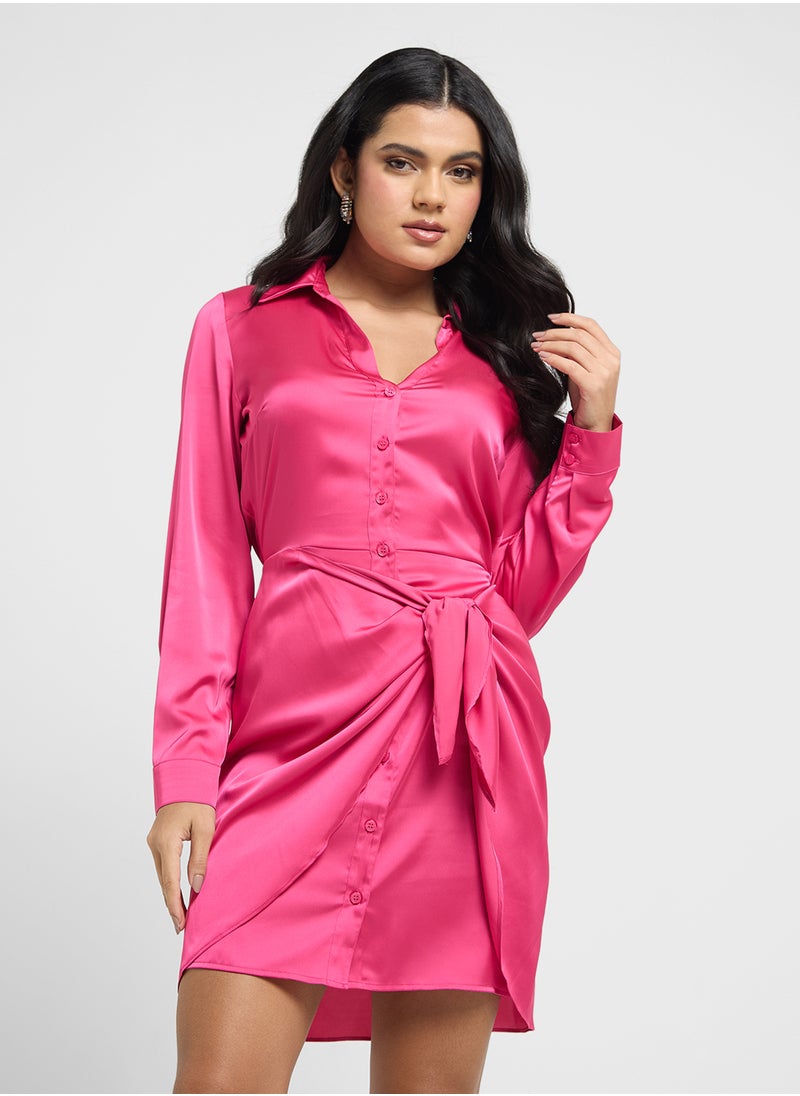 GUESS Satin chemisier dress  - Image 1