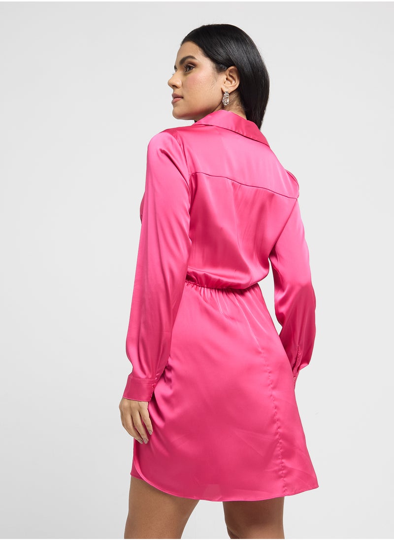 GUESS Satin chemisier dress  - Image 2