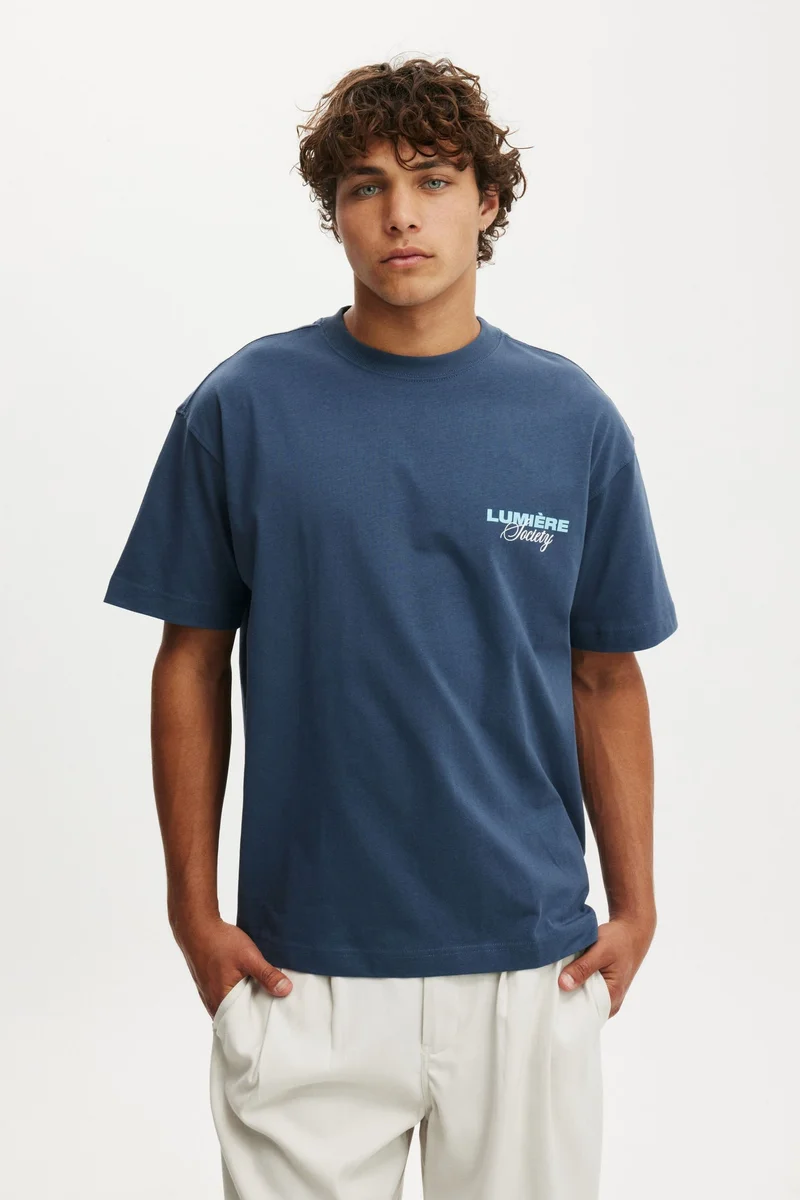 Cotton On BOX FIT TEXT T-SHIRT