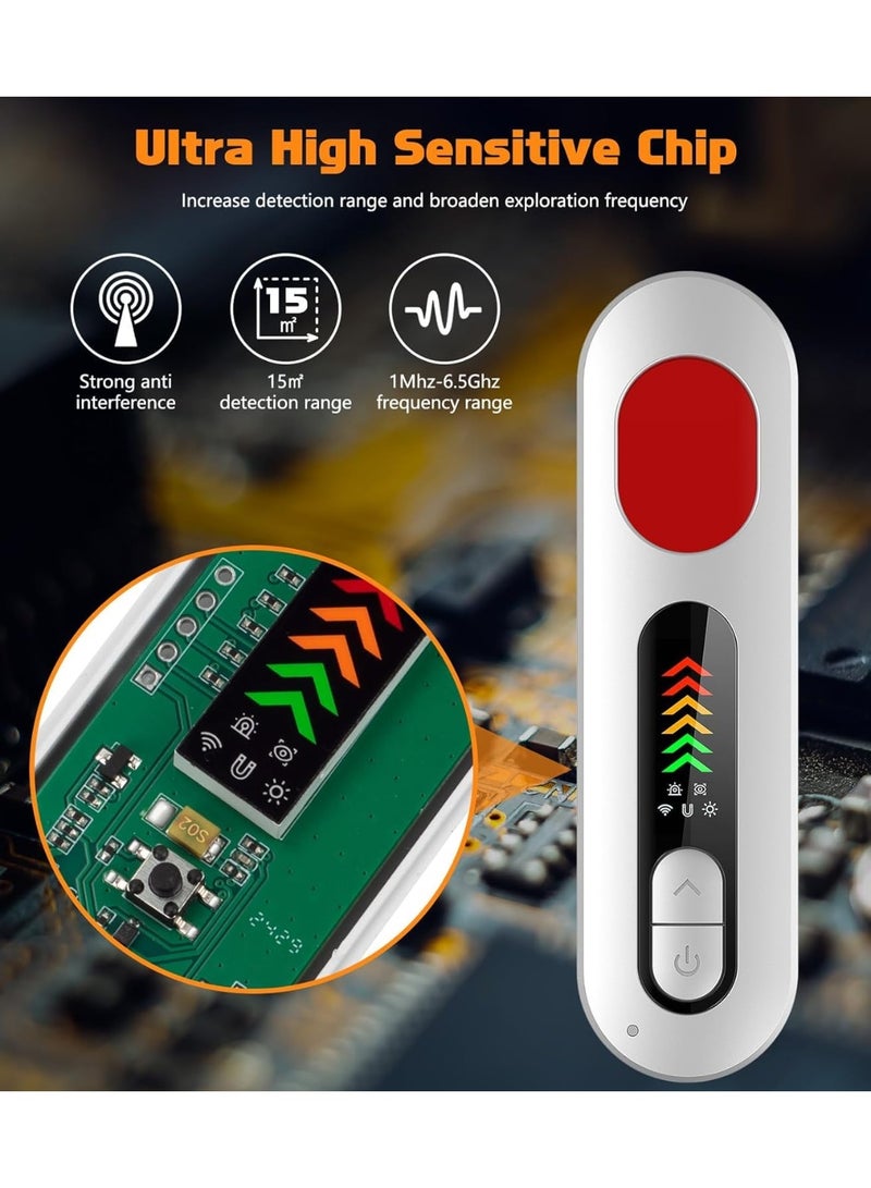 Hidden Camera Detectors, Camera Detector, Portable Anti Spy Camera Finder GPS Tracker Detector for Travel, Hotels, Car, 6 Levels Sensitivity 4 Modes - Image 3
