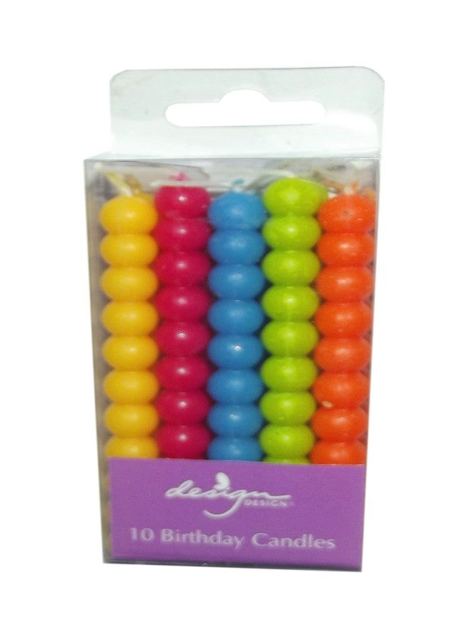 Design Design Bubbles-Bright's Stick Candles, 3/8 x 3 1/2", Multicolor